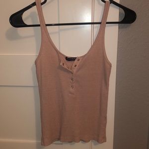 Brandy Melville Cropped light pink tank